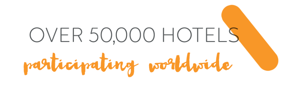 Over 50,000 hotels participating worldwide