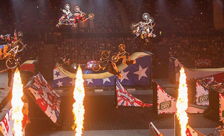 View of ramps at Nitro Circus