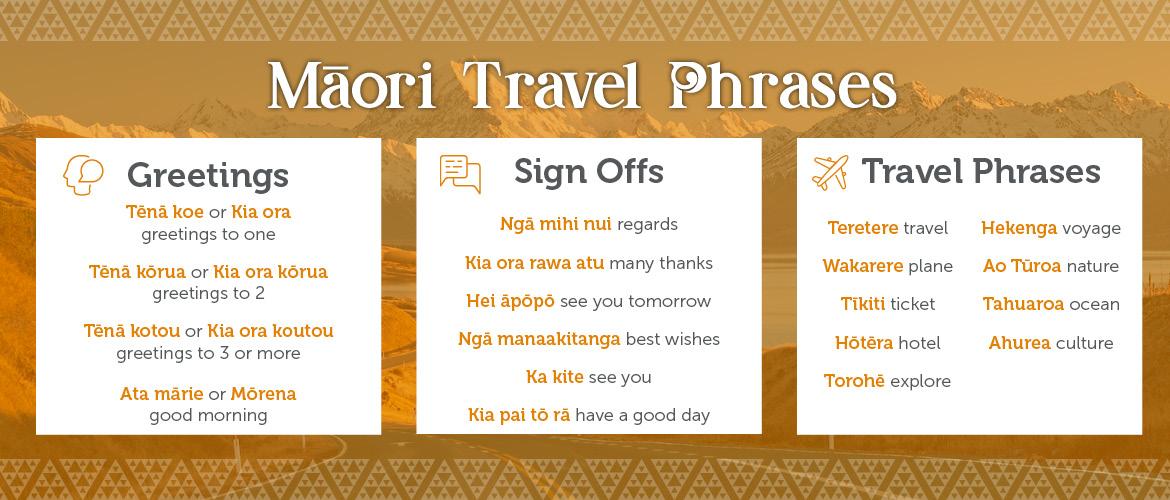 Maori Travel Phrases