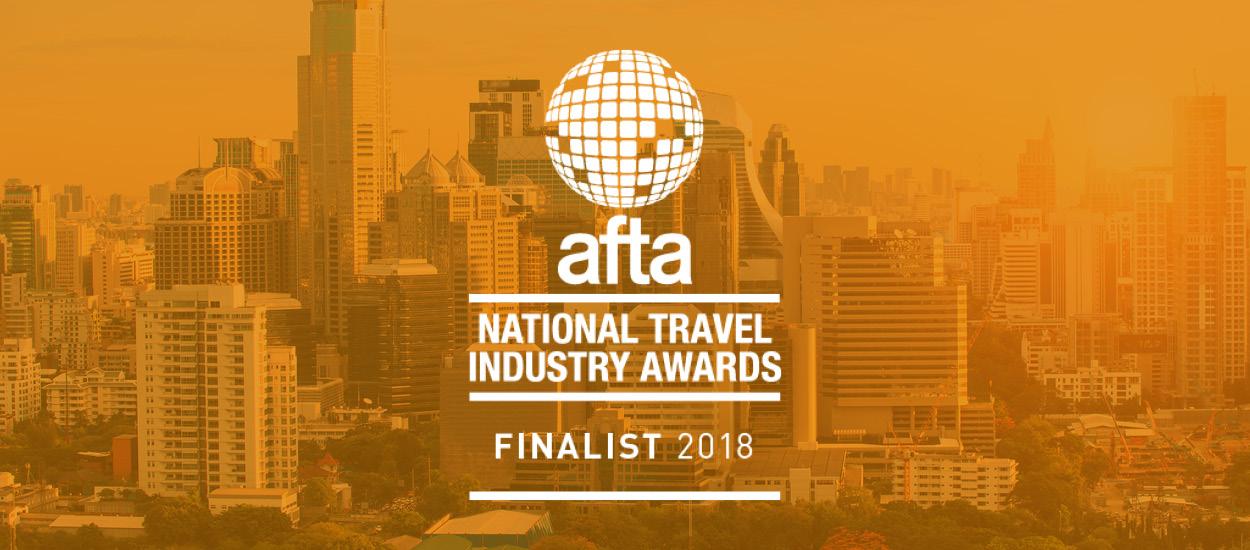 AFTA National Travel Industry Awards Finalist 2018 Banner