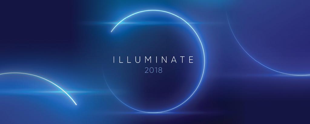 Illuminate 2018 with Blue Background