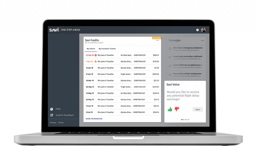 SAVI Business on computer