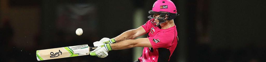 Sydney Sixers batsman Daniel Hughes playing cricket