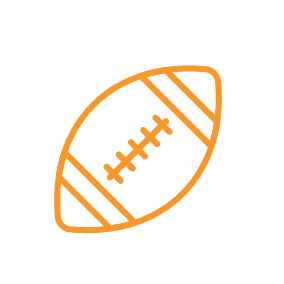 icon sketch of a football