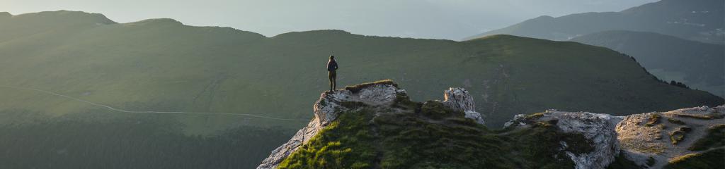 Man on mountain