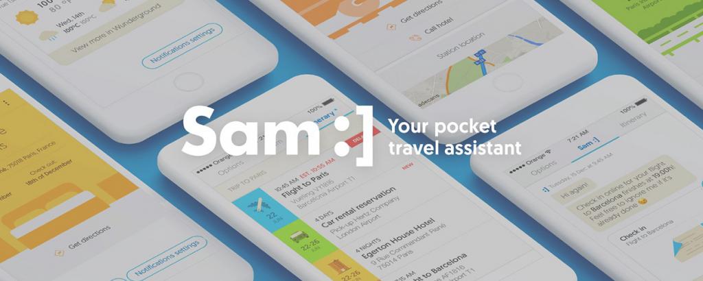 Sam :] Your Pocket Travel Assistant Banner 